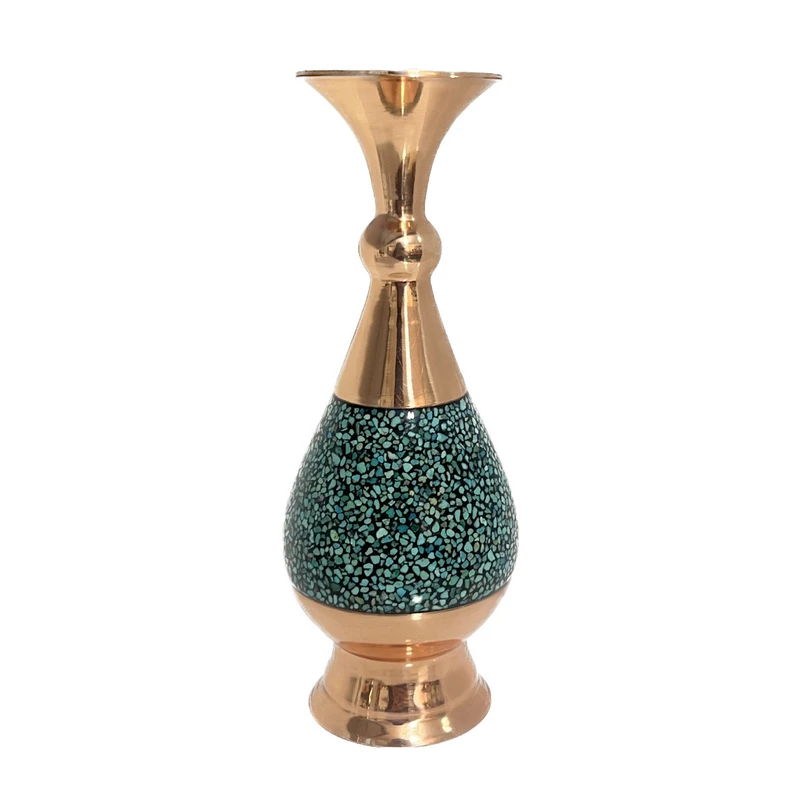 گلدان فیروزه کوبی کد 10