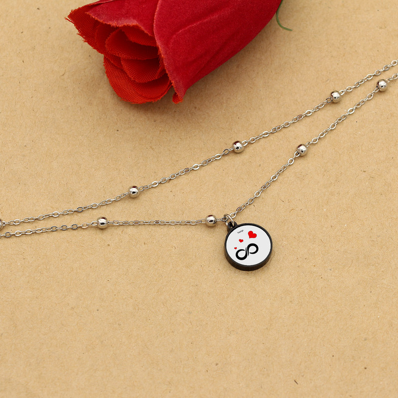 پابند زنانه ناکسیگو مدل شب تاب طرح بی نهایت کد LB7425