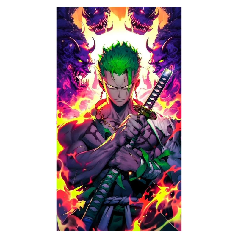 استیکر لپ تاپ و موبایل مدل انیمه طرح وان پیس زورو کد 145