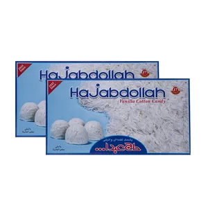 پشمک لقمه ای وانیلی حاج عبدالله - 350 گرم بسته 2 عددی