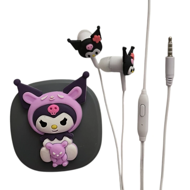 هندزفری مدل فانتزی  طرح ملودی و کرومی به همراه کیف هندزفری