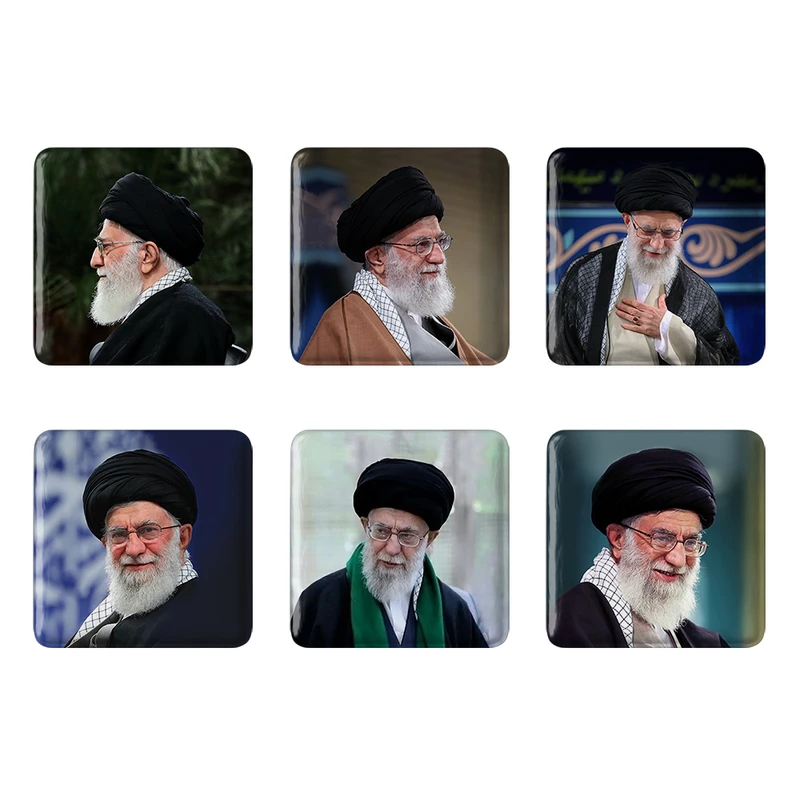 مگنت خندالو طرح تصویر رهبر کد 553A مجموعه 6 عددی