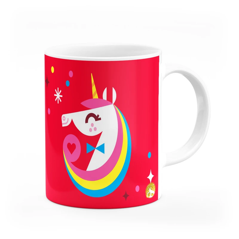 ماگ هومرو طرح یونیکورن اسب تک شاخ مدل MG9595