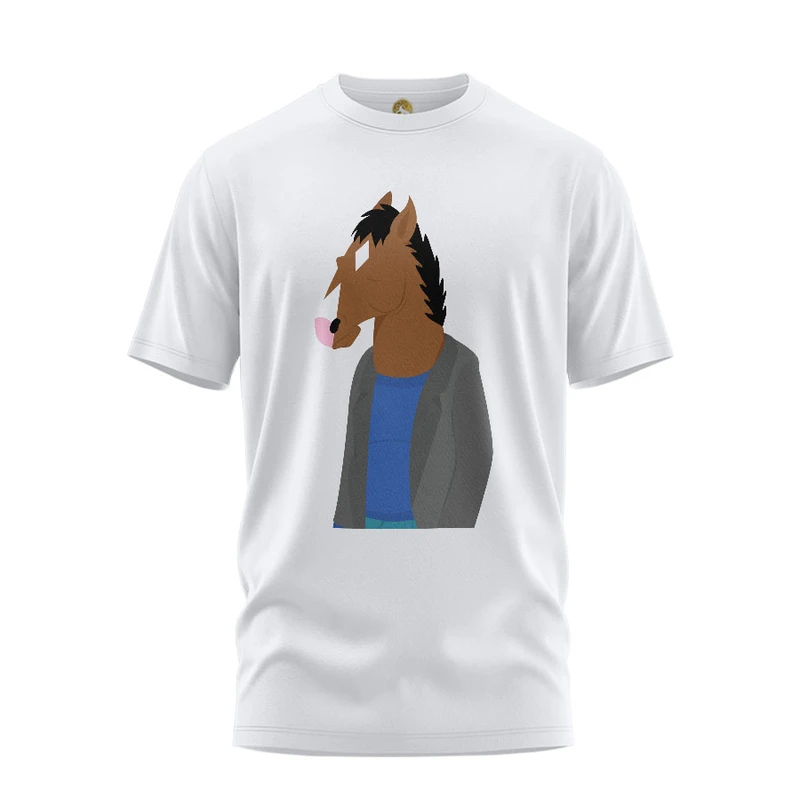 تی شرت آستین کوتاه زنانه هومرو مدل  TW411 طرح BoJack Horseman