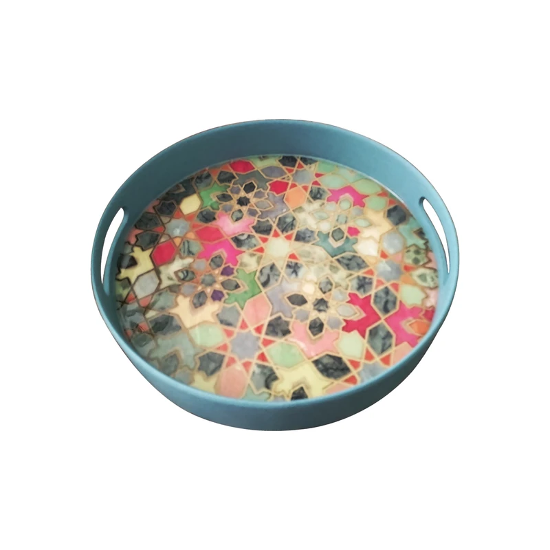 سینی دسته دار مدل ترنگ سایز 29*29 سانتی متر