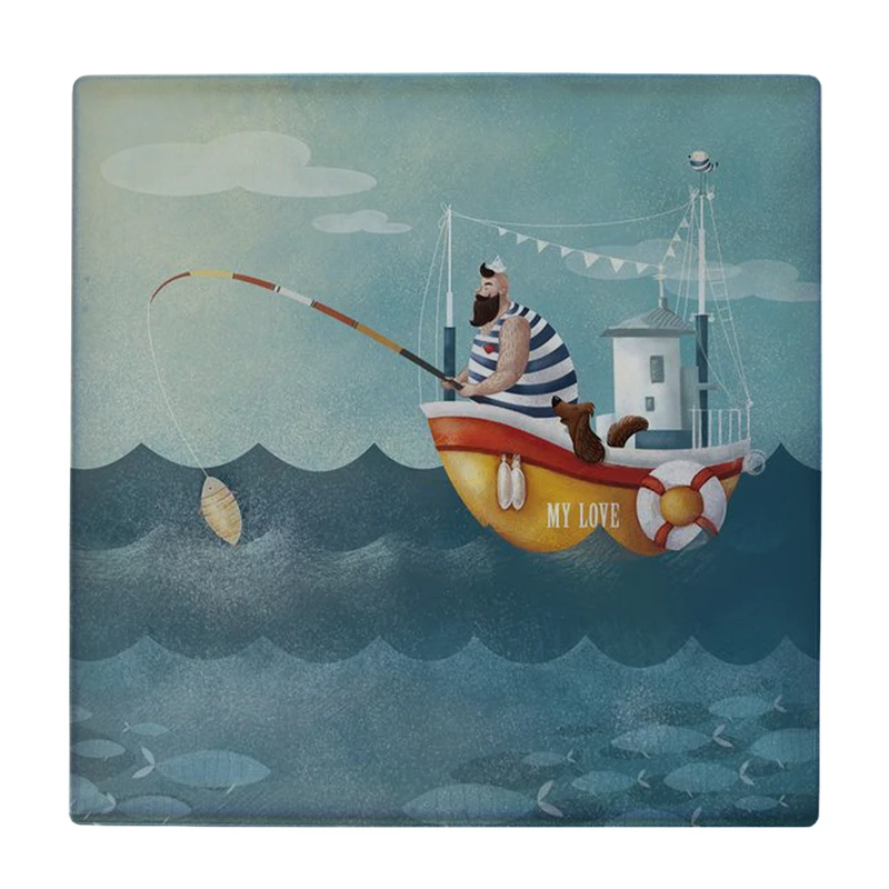 زیر لیوانی طرح ماهیگیری کد    2697799_124