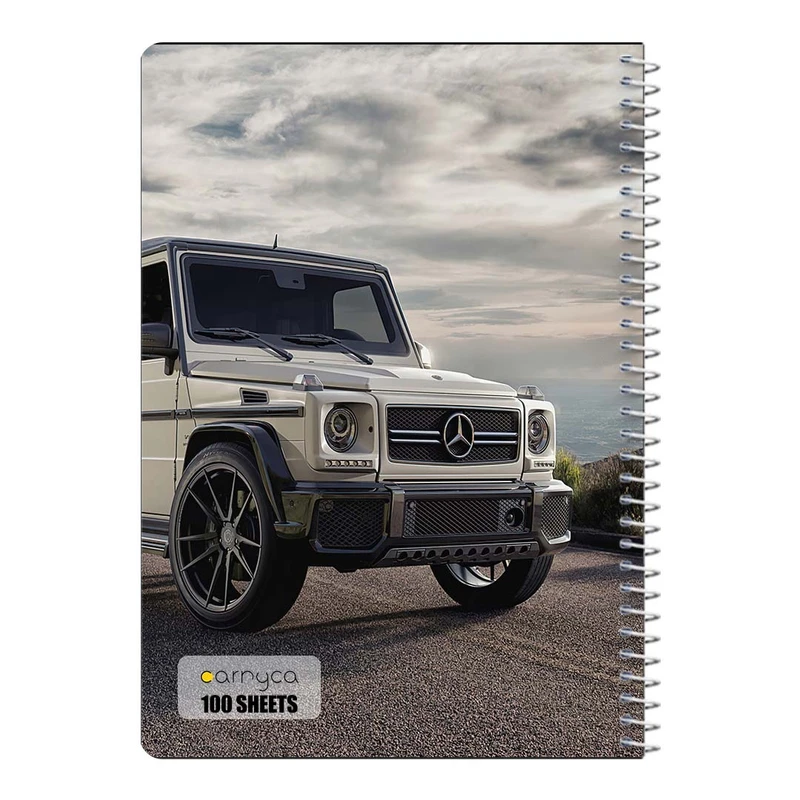 دفتر شطرنجی 100 برگ سیمی کارنیکا طرح جی واگن G‑Wagon کد 88717