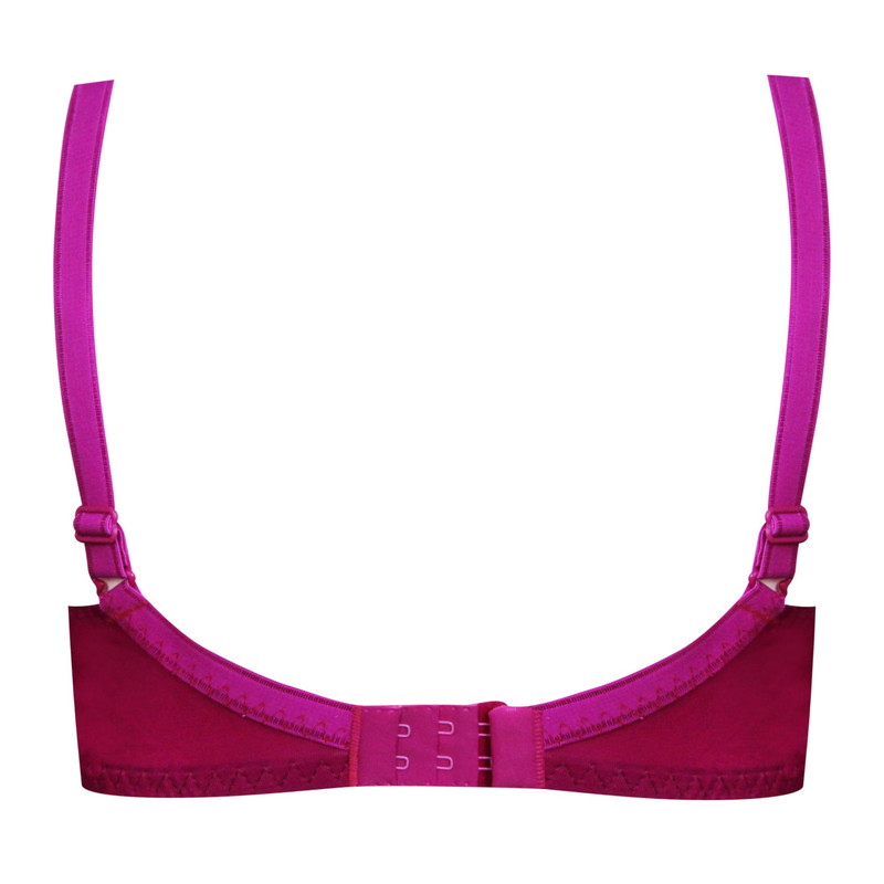 سوتین زنانه پانیذ مدل فنردار کد 66370-07 رنگ سرخابی