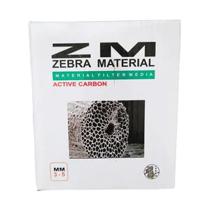 زغال اکتیو آکواریوم مدل ZEBRA MATERIAL حجم 300 میلی لیتر