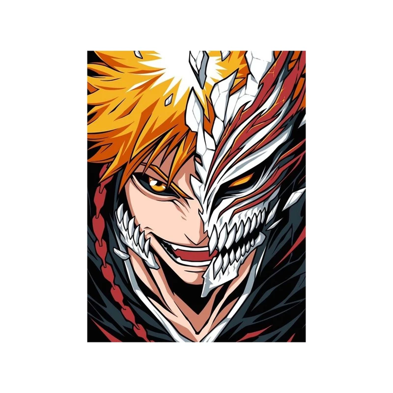 استیکر لپ تاپ و موبایل مدل انیمه طرح Bleach Ichigo Kurosaki کد 2874