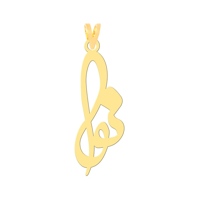 آویز گردنبند طلا 18 عیار زنانه کرابو طرح نوا مدل Kr30431