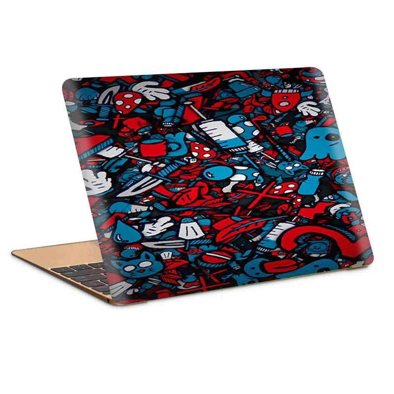 استیکر لپ تاپ طرح grafitti pattern 14کد c-331مناسب برای لپ تاپ 15.6 اینچ