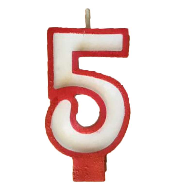 شمع تولد مدل عدد 5