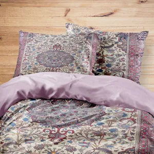 سرویس روتختی مدوپد طرح قالیچه بیجار لچک و ترنج مدل C-bijar44 یک نفره 4 تکه