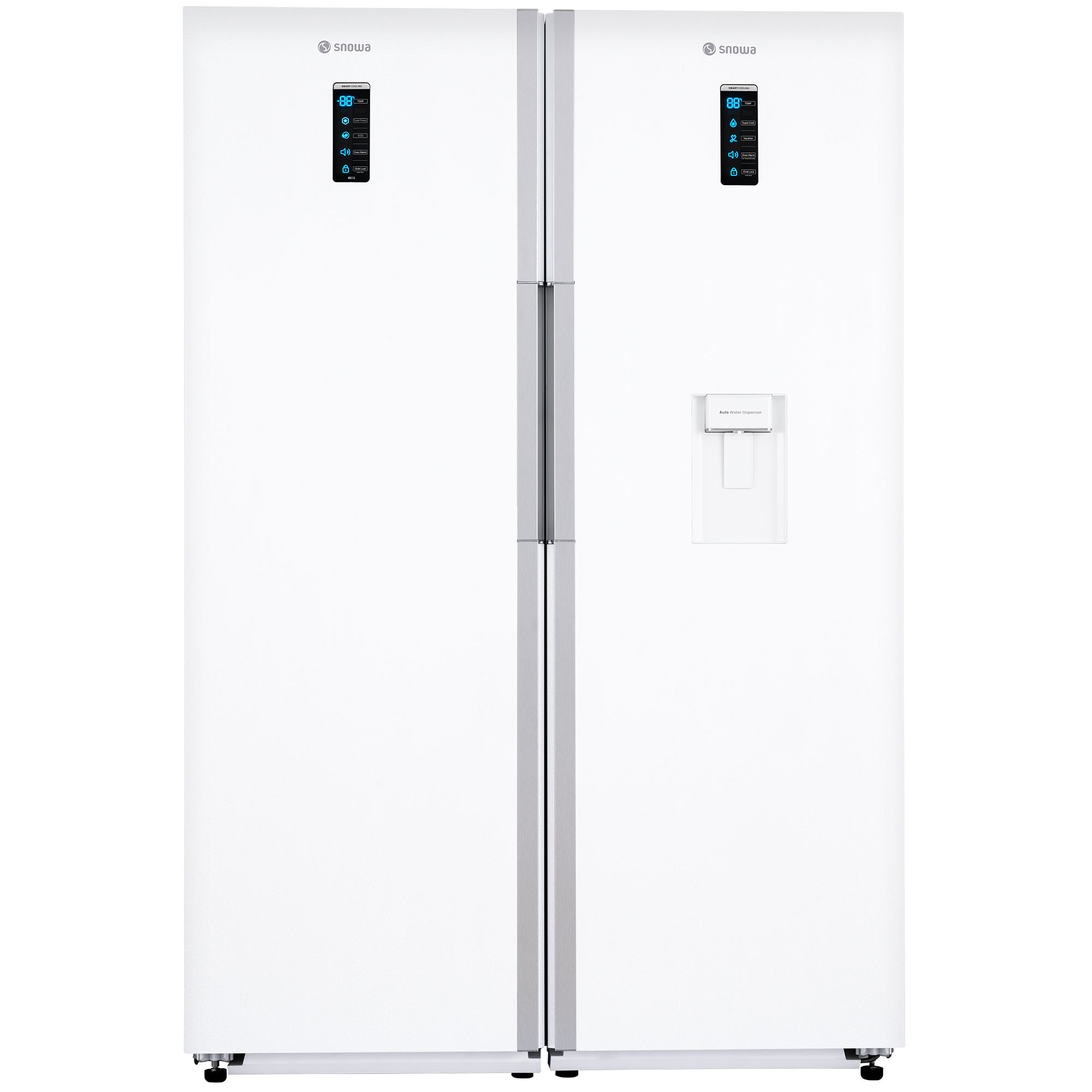 یخچال فریزر 36 فوت دوقلو اسنوا مدل SN6-121، دارای آب‌سردکن، با ارتفاع 180، عمق 67.5 و پهنای 120 سانتی‌متر، میزان مصرف انرژی A+، دارای 5 طبقه در یخچال و 2 طبقه در فریزر، دارای سیستم نوفراست، دارای گردش هوای سه بعدی و