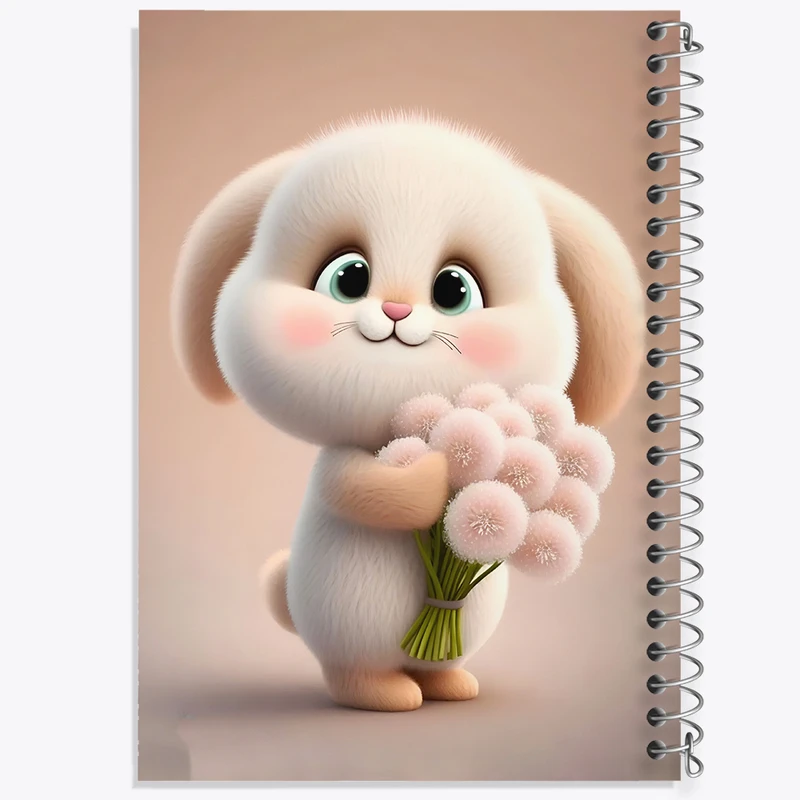 دفتر نقاشی 50 برگ خندالو طرح خرگوش بامزه کد F5748