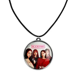 گردنبند خندالو مدل گروه بلک پینک Black Pink کد 28092811