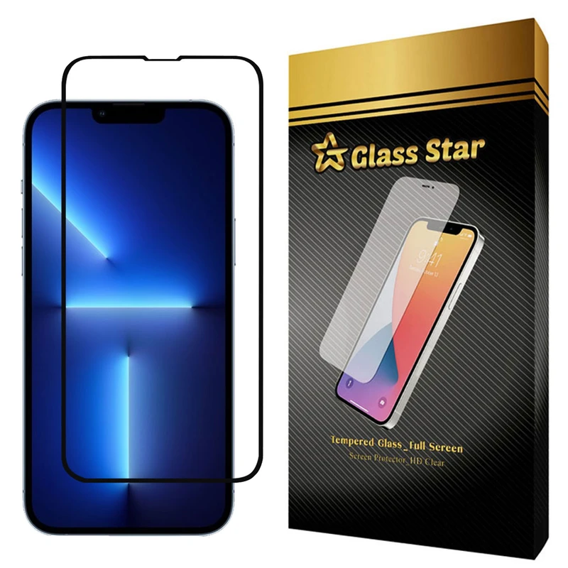  محافظ صفحه نمایش گلس استار مدل FUL مناسب برای گوشی موبایل اپل iPhone 13