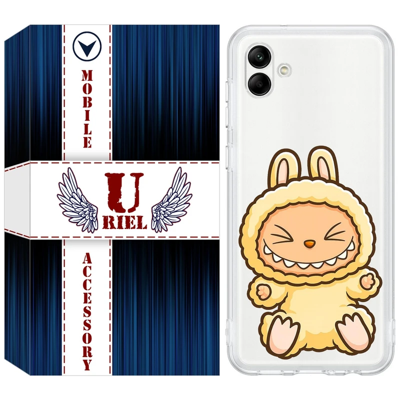 کاور یوریل مدل Clear کد 135 طرح لبوبو Labubu مناسب برای گوشی موبایل سامسونگ Galaxy A04e