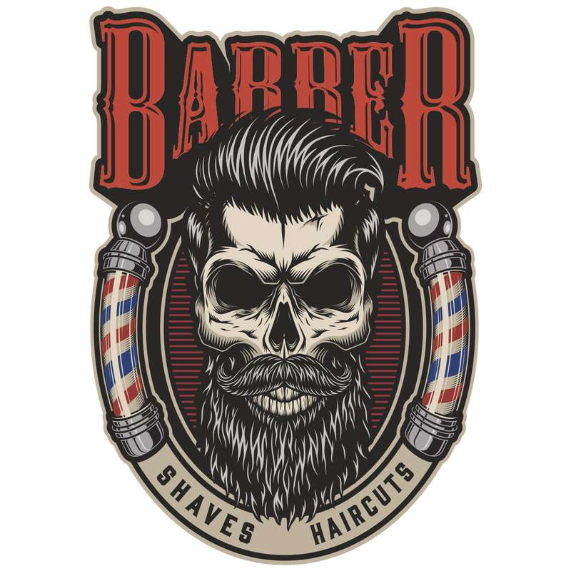 استیکر باروچین مدل آرایشگاه کد 5006