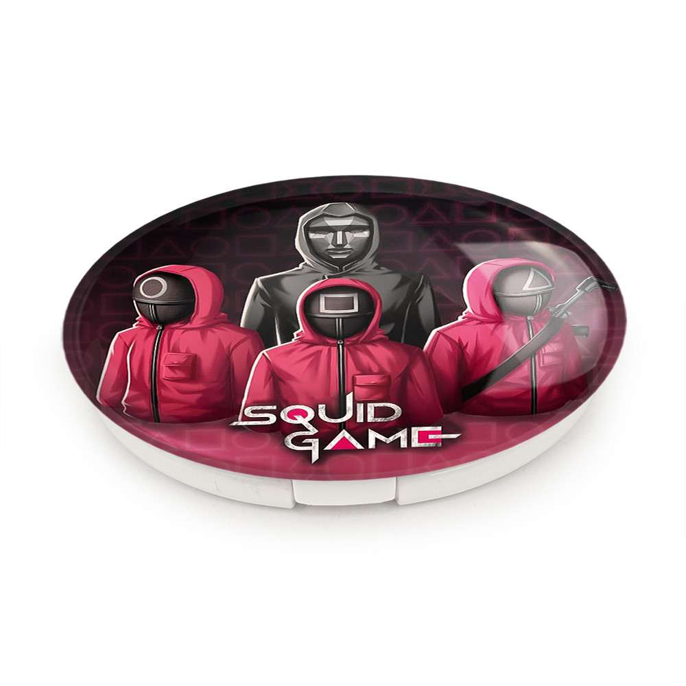 آینه جیبی خندالو طرح بازی مرکب Squid Game مدل تاشو کد 10805 آینه جیبی خندالو طرح بازی مرکب Squid Game مدل تاشو کد 10805