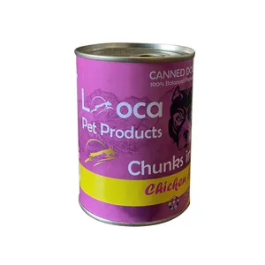 کنسرو غذای سگ لوکا پت پروداکتز مدل CHICKEN&BEEF وزن 425 گرم