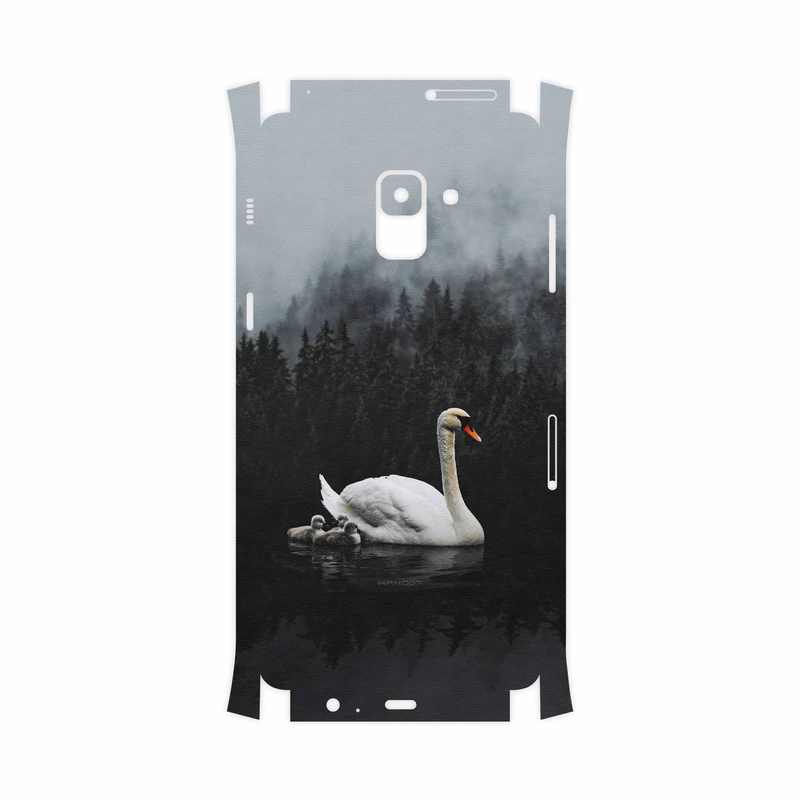 برچسب پوششی ماهوت مدل Swan Lake-FullSkin مناسب برای گوشی موبایل سامسونگ Galaxy A8 Plus 2018