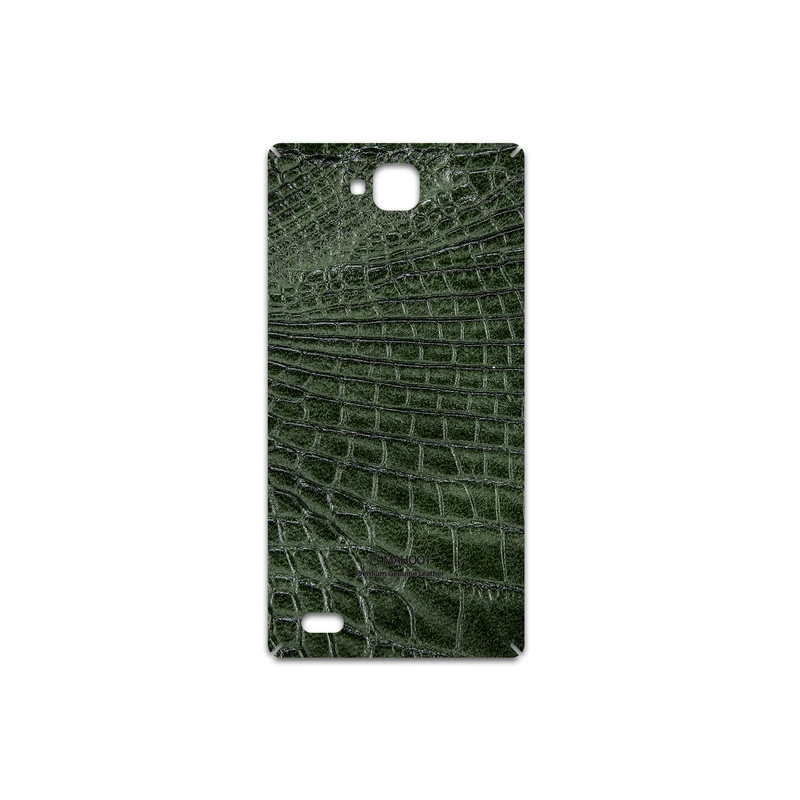 برچسب پوششی ماهوت مدل Green-Crocodile-Leather مناسب برای گوشی موبایل آنر 3C