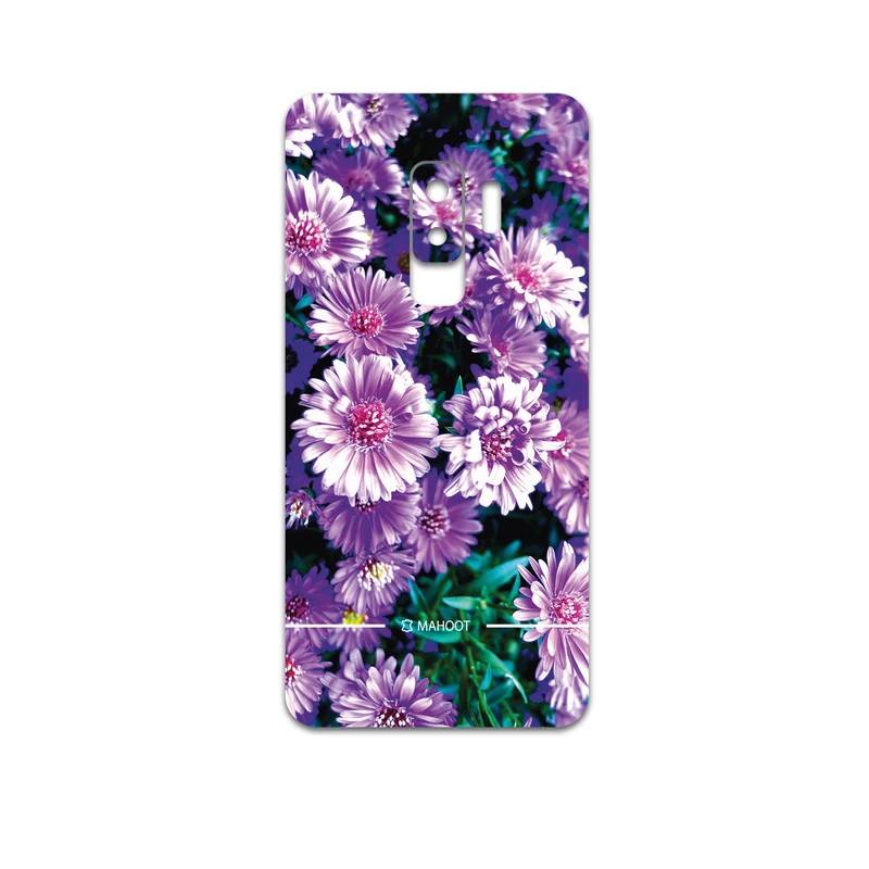 برچسب پوششی ماهوت مدل Purple-Flower مناسب برای گوشی موبایل سامسونگ Galaxy S9 Plus