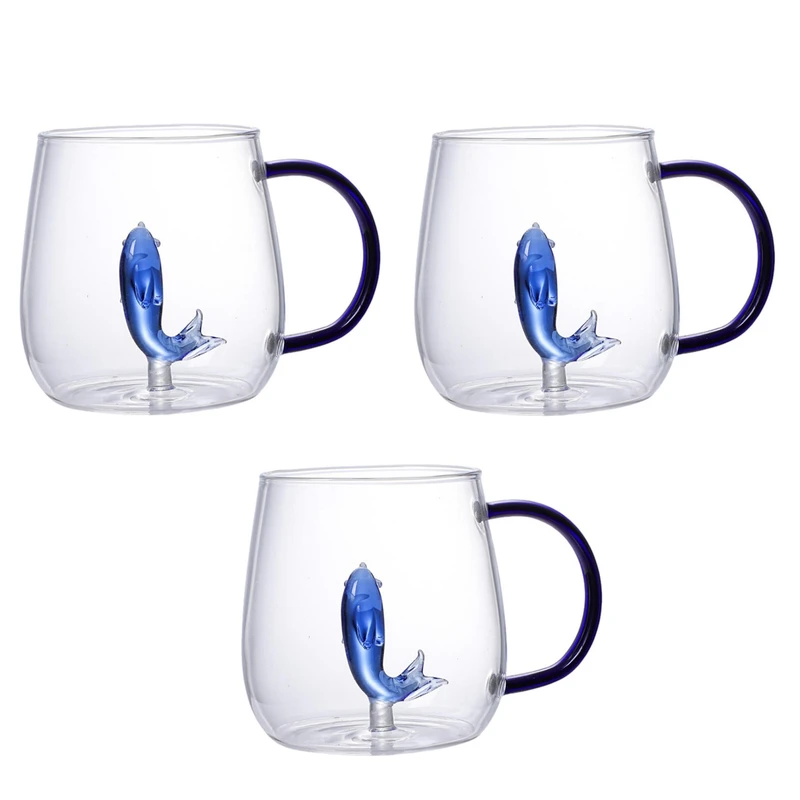 لیوان مدل داخل نهنگ بروسیلیکات کد 1369n 40 بسته 3 عددی