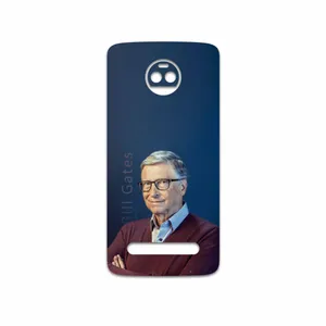 MAHOOT Bill Gates Cover Sticker for Motorola Moto Z2 Force