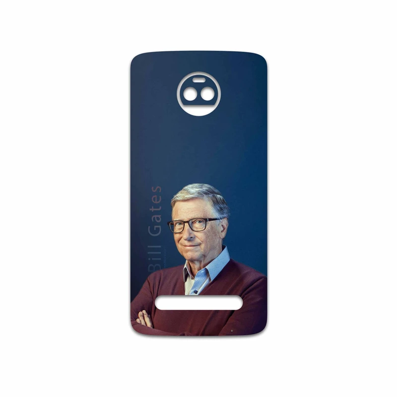 برچسب پوششی ماهوت مدل Bill Gates مناسب برای گوشی موبایل موتورولا Moto Z2 Force