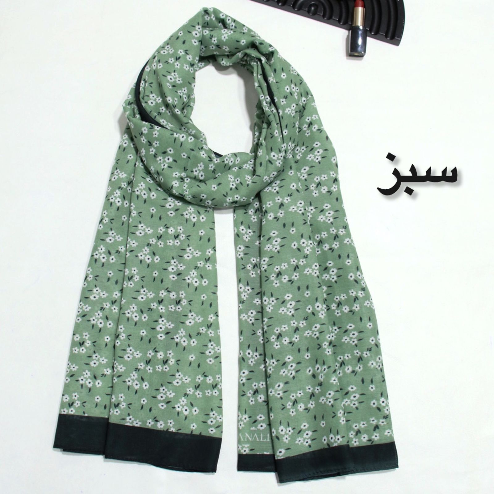 شال زنانه مدل خنک تابستانه طرح گل کد 7062 -  - 13