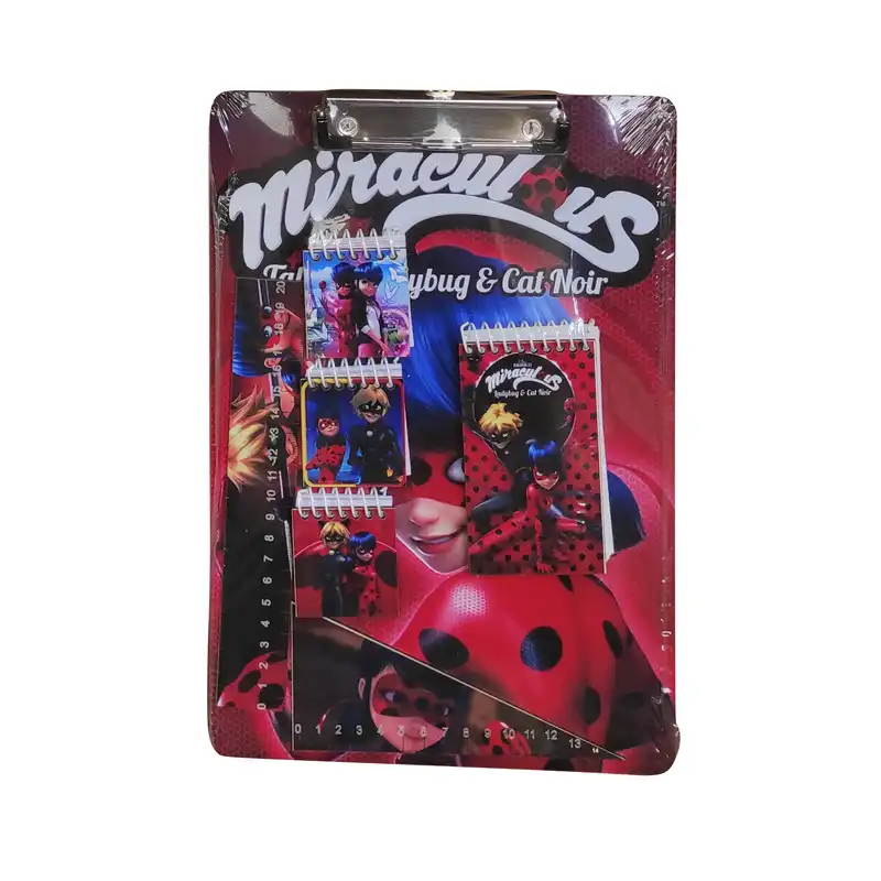 بسته لوازم تحریر مدل دختر کفشدوزکی مجموعه7عددی