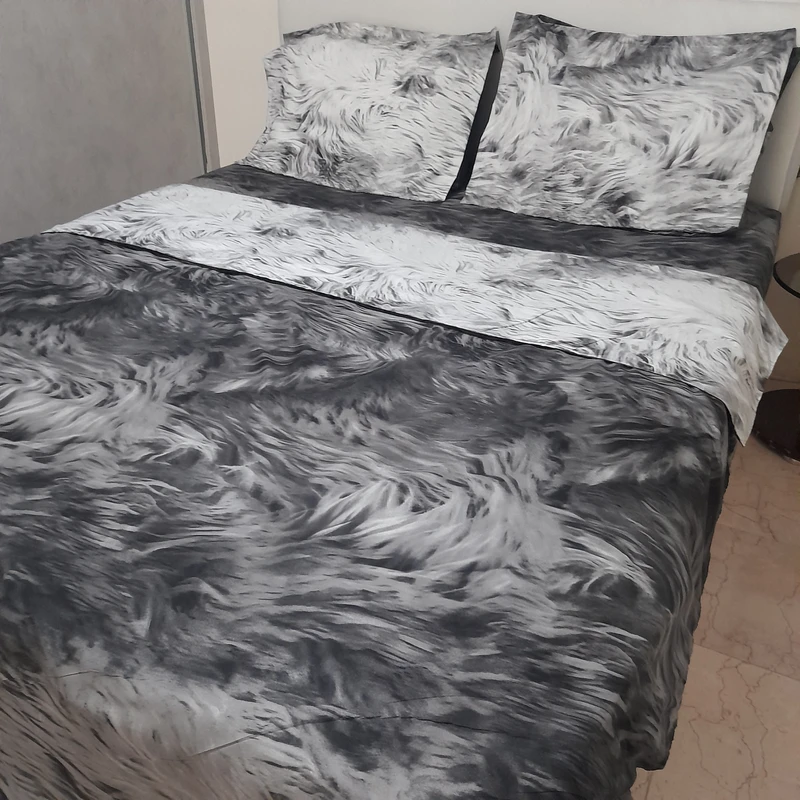 سرویس ملحفه تک نفره 3 تکه مدل میکرو براش طوفان niki120 30 190