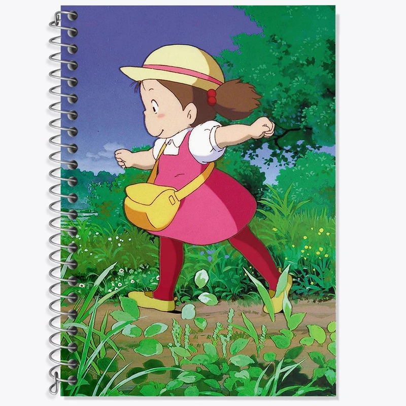 دفتر زبان 50 برگ خندالو مدل دو خط طرح می کوساباکه انیمه توتورو Totoro کد 12831