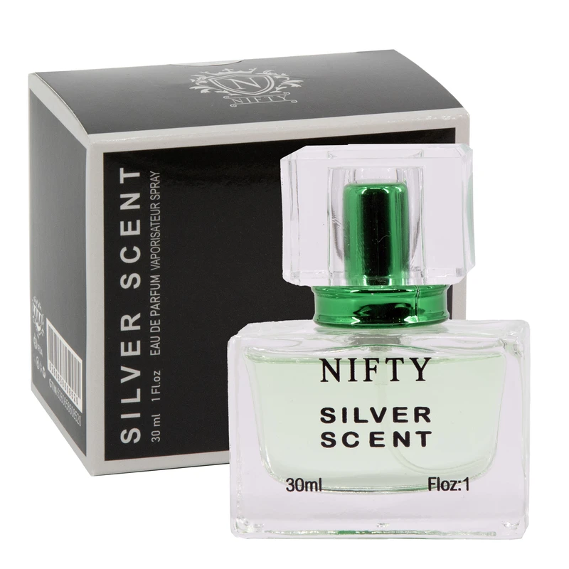 ادو پرفیوم مردانه نیفتی مدل سیلور سنت با رایحه گرم حجم 30 میلی لیتر