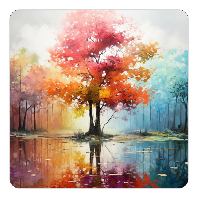 مگنت کاکتی طرح نقاشی رنگ روغن مدل mp73486