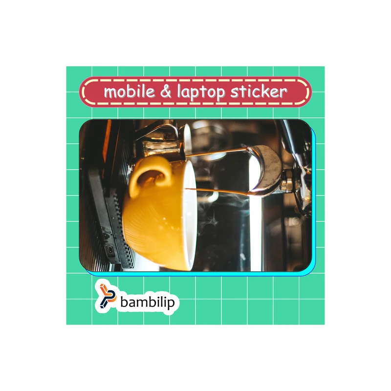 استیکر بامبیلیپ مدل کارت عابر طرح قهوه کد 0176776