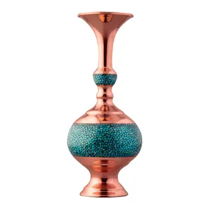 گلدان فیروزه کوبی مدل گیلاسی کد 27