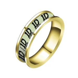 انگشتر ناکسیگو مدل شب تاب طرح One Direction کد RT15342
