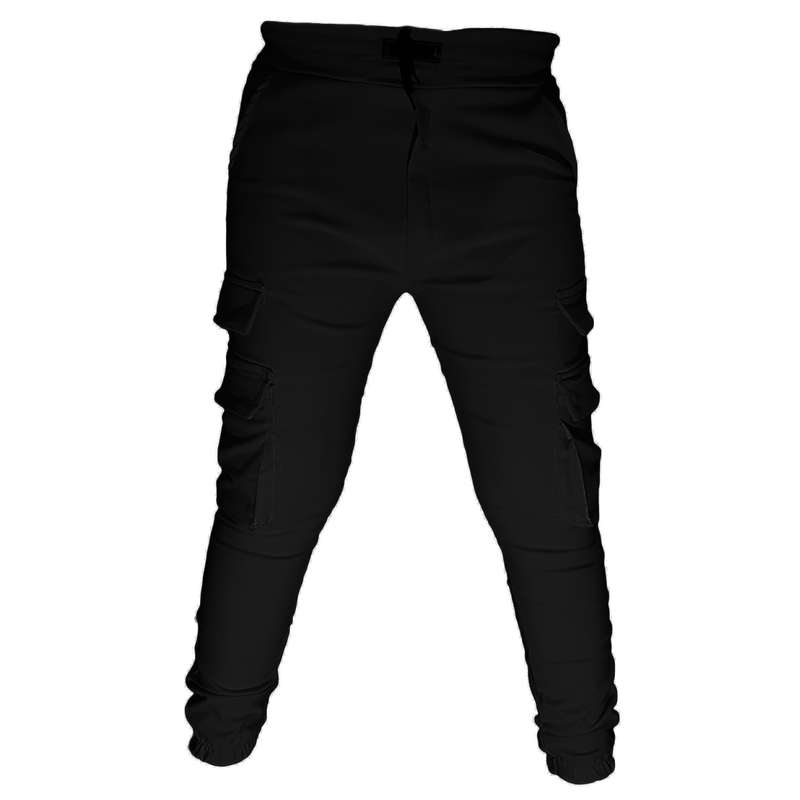 شلوار مردانه جامه آسمان آبی مدل اسلش چند جیب چهار نقاب 004 رنگ مشکی