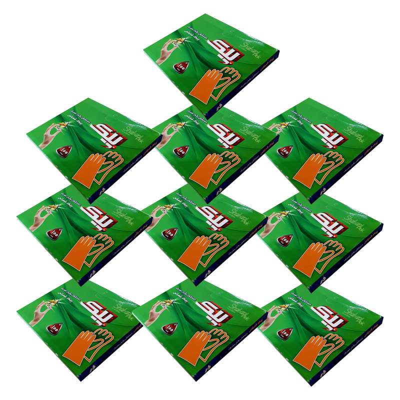 دستکش یکبار مصرف پیک مدل 10-B001 مجموعه 10 عددی دستکش یکبار مصرف پیک مدل 10-B001 مجموعه 10 عددی