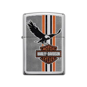 فندک زیپو مدل Harley-Davidson Eagle Stripes کد 29656