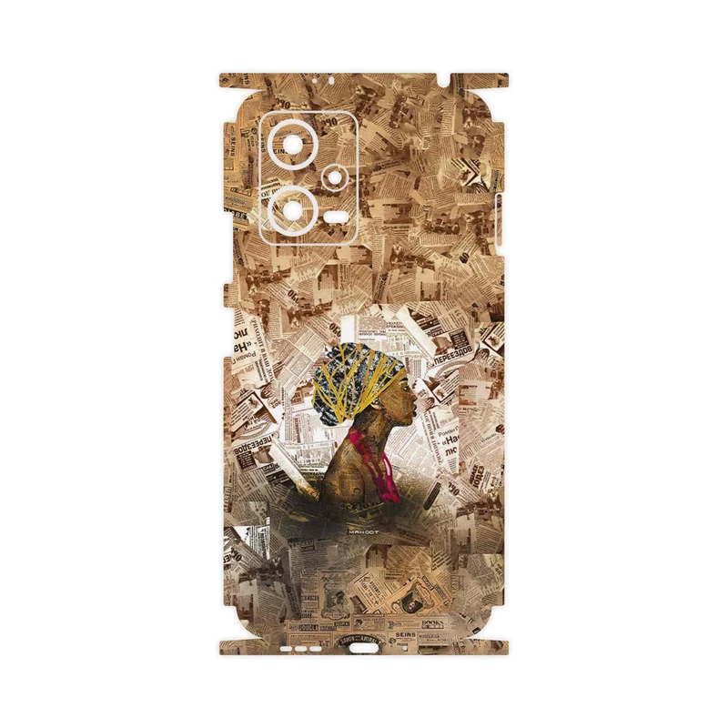 برچسب پوششی ماهوت مدل Collage of African Women-FullSkin مناسب برای گوشی موبایل شیائومی Redmi Note 12 5G