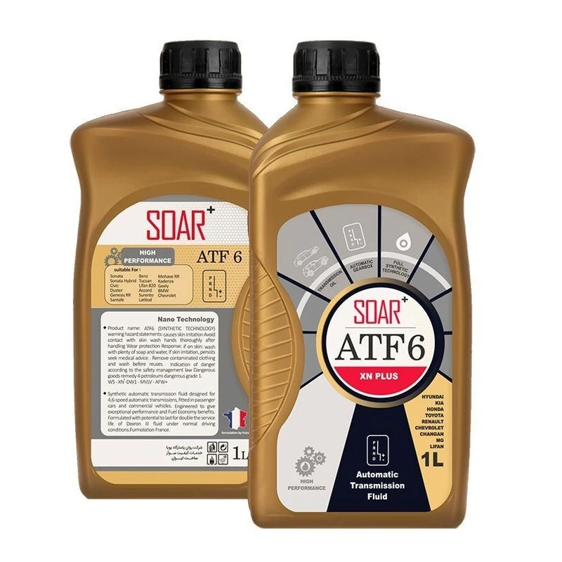 روغن گیربکس سوآر مدل ATF-6 حجم 1 لیتر بسته 2 عددی