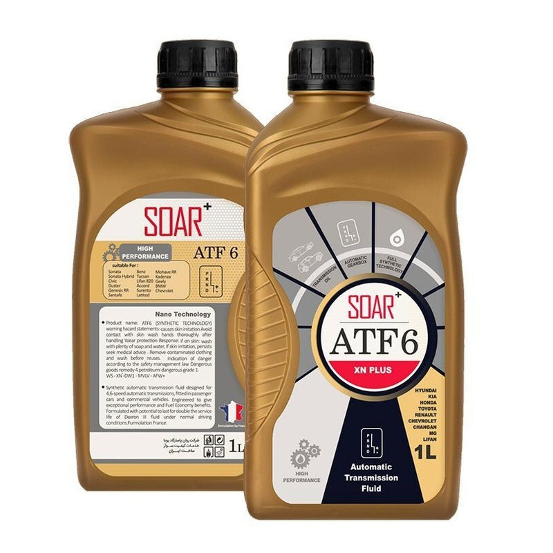 روغن گیربکس سوآر مدل ATF-6 حجم 1 لیتر بسته 2 عددی