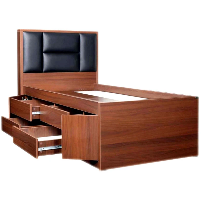 تخت‌خواب ملامینه یک نفره هیراد مدل Z100 سایز 130 * 218 سانتی‌متر