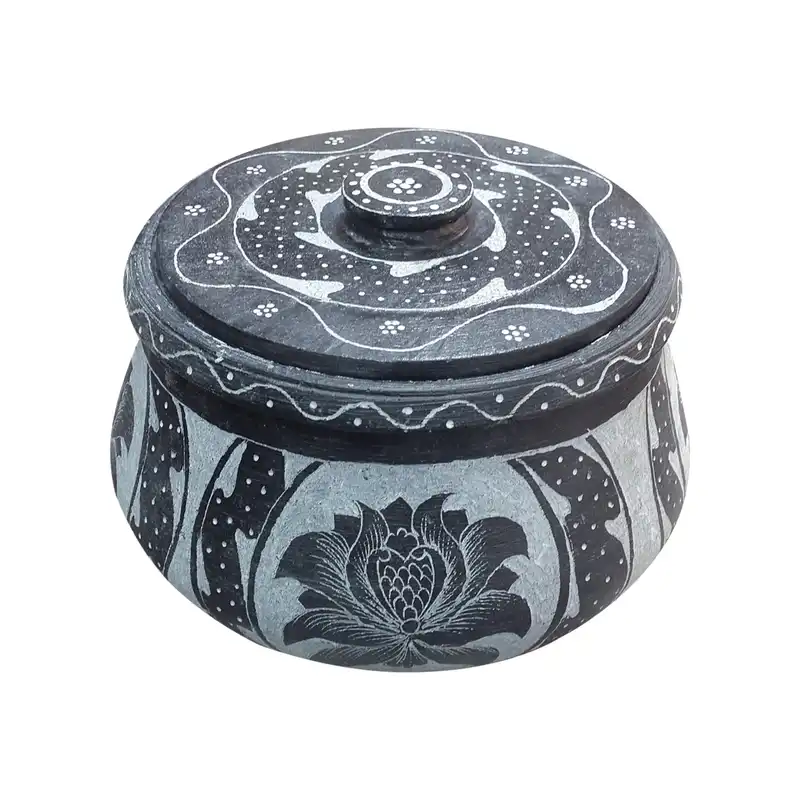 دیگ سنگی مدل قلم کاری 8 نفره