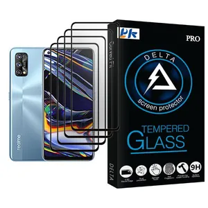 PK Delta Glass MIX004 Screen Protector For Realme 7 Pro Pack Of 4